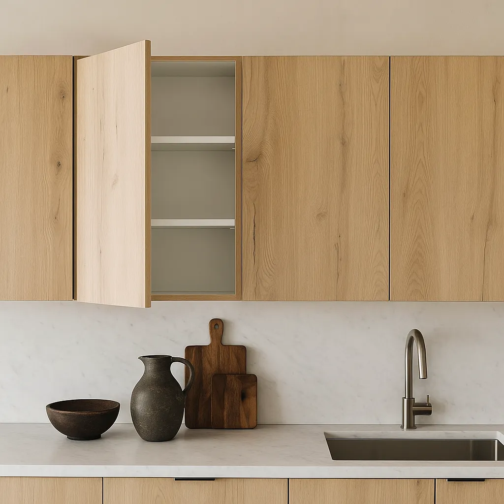 Cambridge Radiance Light Oak Slab Wall Kitchen Cabinet - 24x12x30 in., photo 2 of 4