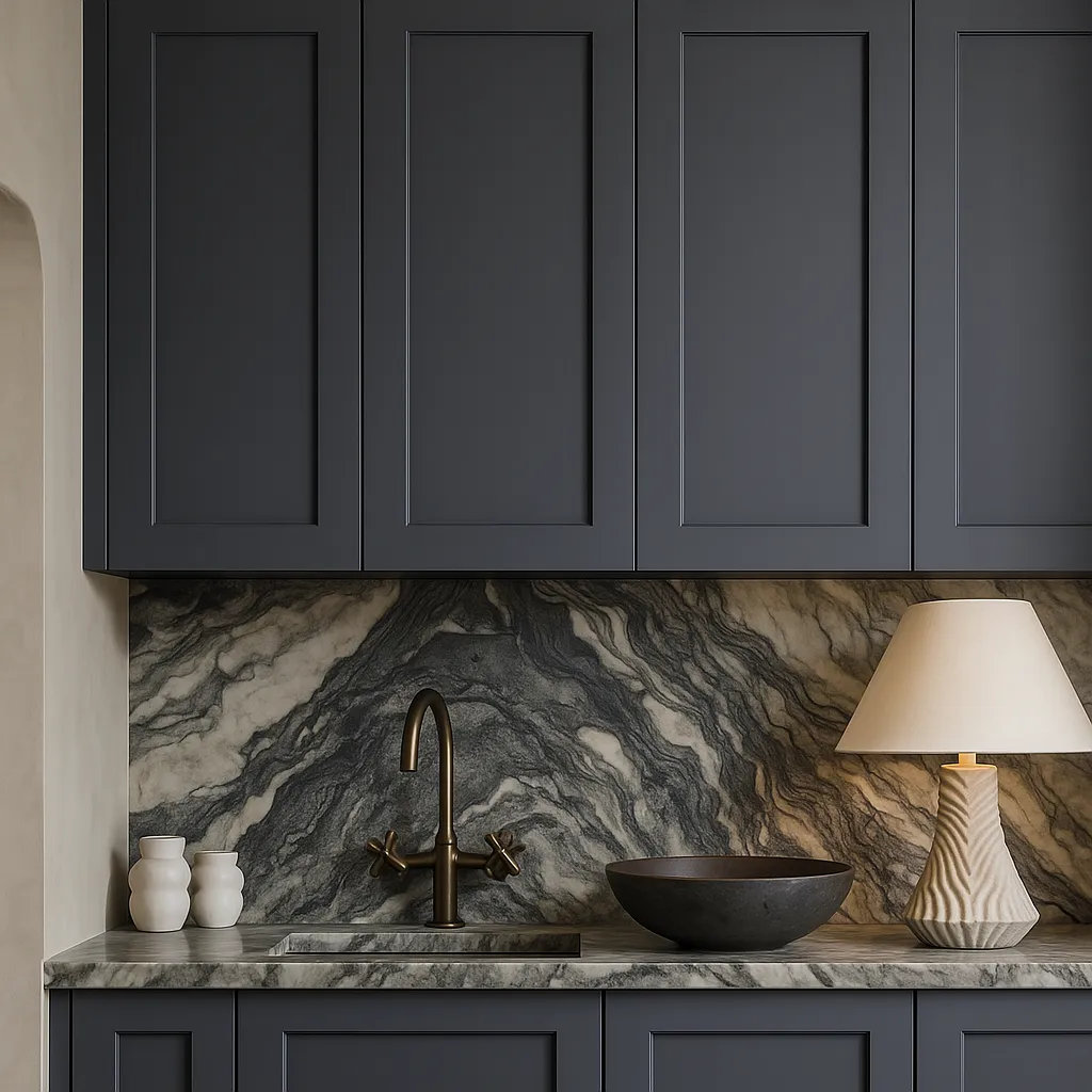 MILL'S PRIDE Richmond Venetian Onyx Plywood Shaker Wall Kitchen Cabinet, 18x12x36 in, photo 3 of 4