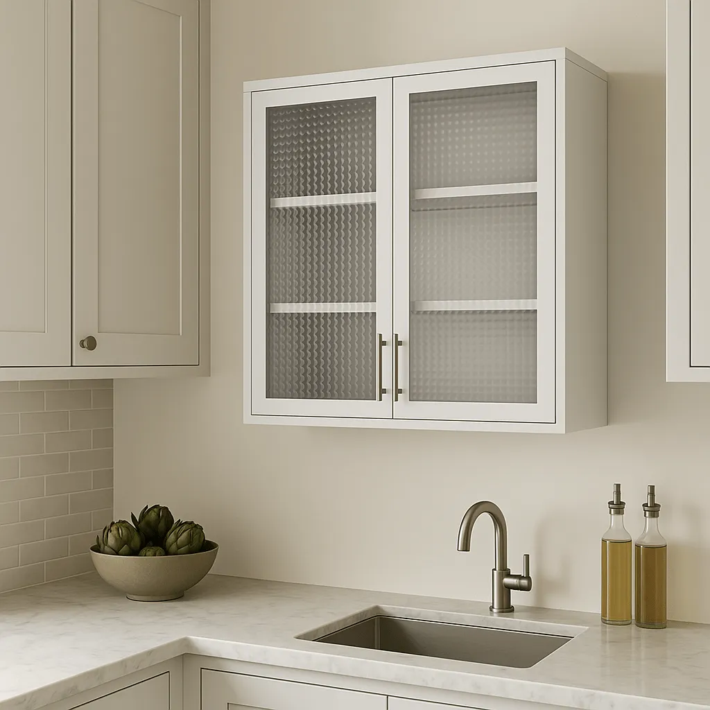 Aoibox Steel Wall Mounted Cabinet with Glass Door, 31.50 in. W x 11.80 in. D x 30 in. H, photo 2 of 8