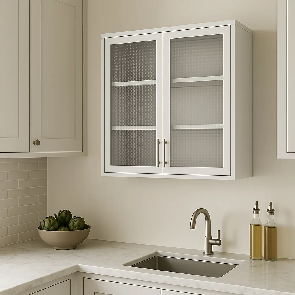 Aoibox Steel Wall Mounted Cabinet with Glass Door, 31.50 in. W x 11.80 in. D x 30 in. H, photo 2 of 4