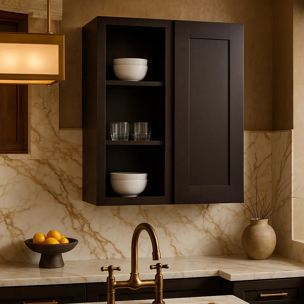Design House Brookings Shaker Blind Wall Kitchen Cabinet in Espresso, photo 4 of 4