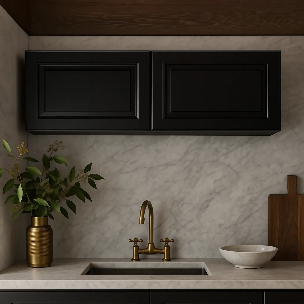 LIFEART CABINETRY Newport 30x15x12 in. 2-Door Wall Cabinet, Dark Espresso, photo 2 of 4