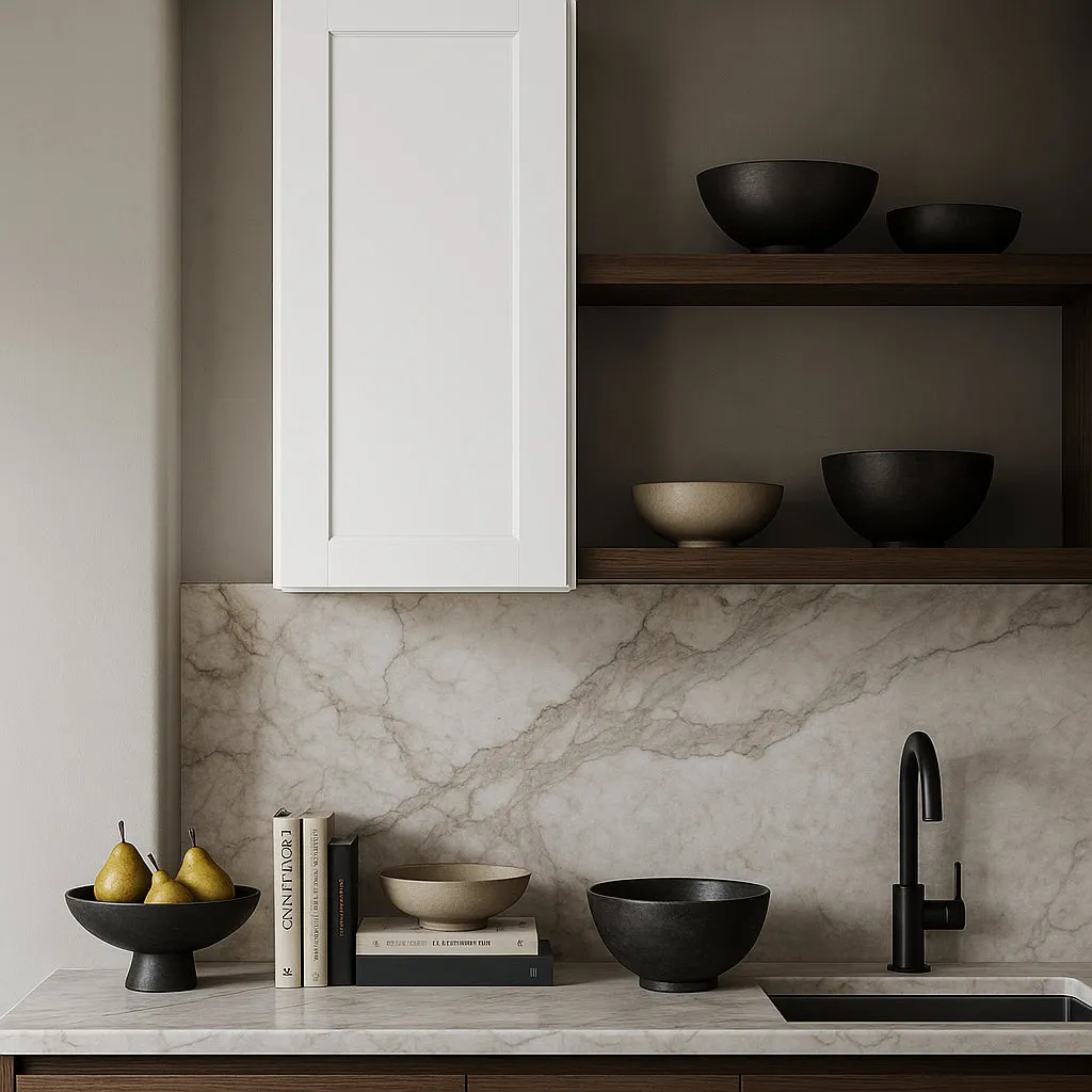 HOMLUX Ready to Assemble Wall Kitchen Cabinet in Shaker White - 18 in. W x 12 in. D x 42 in. H, photo 3 of 4