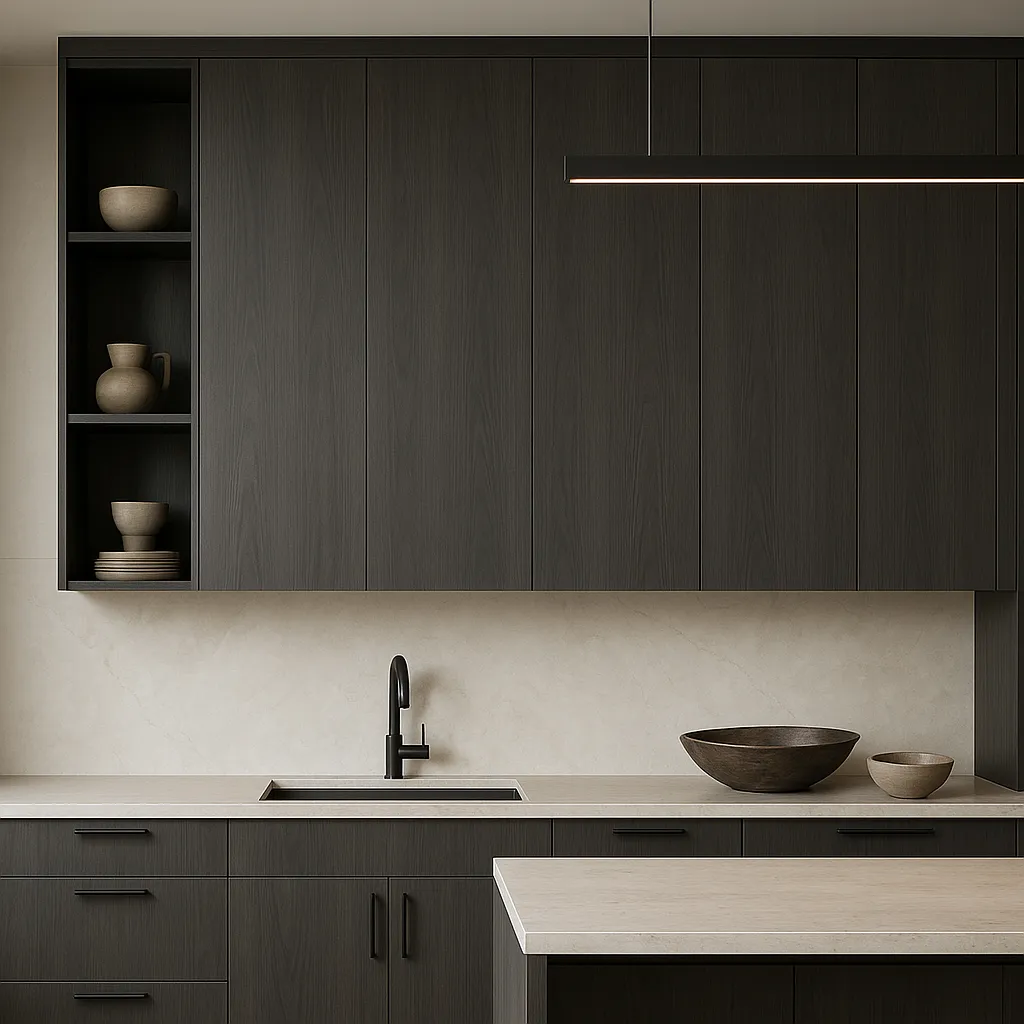 Cambridge Carbon Marine Wall Kitchen Cabinet - Quick Assemble, Modern Style, photo 2 of 4