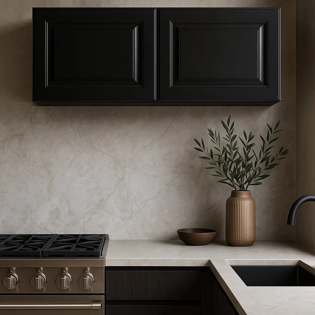 LIFEART CABINETRY Newport 36x15x12 in. 2-Door Wall Cabinet in Dark Espresso, photo 2 of 4