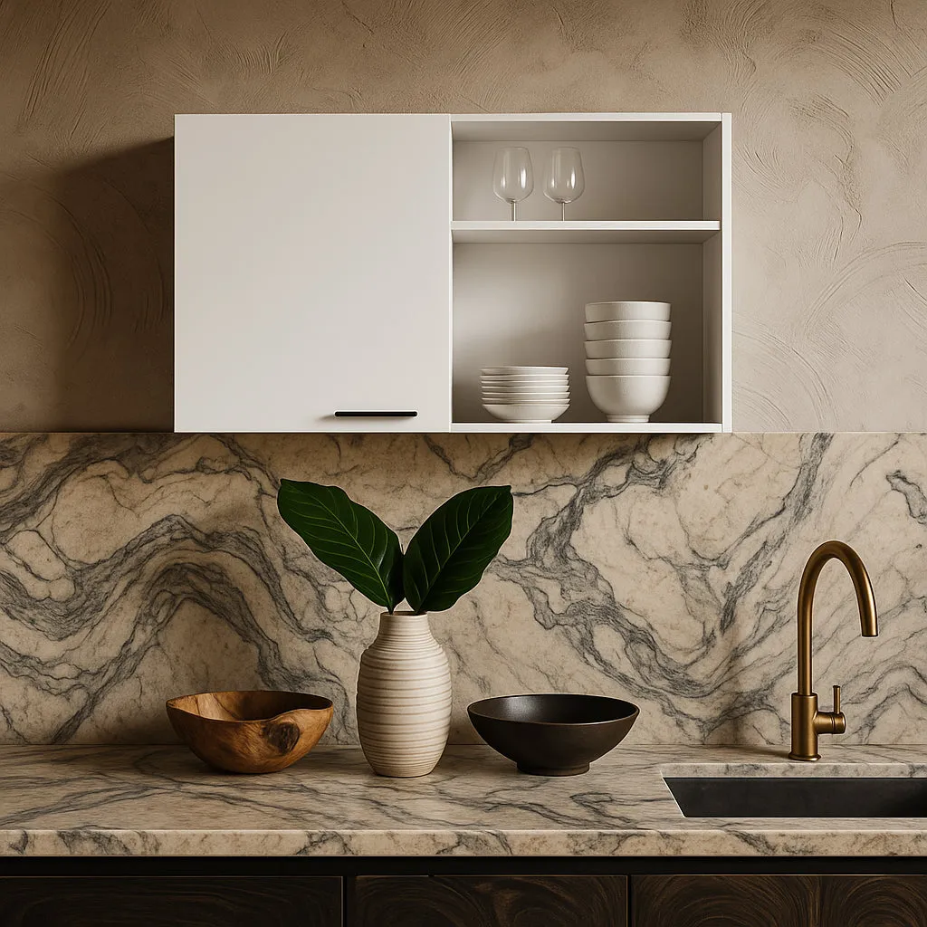 Amucolo White Wood Wall Kitchen Cabinet - 39.37 in. W x 15.75 in. D x 23.62 in. H, photo 3 of 4
