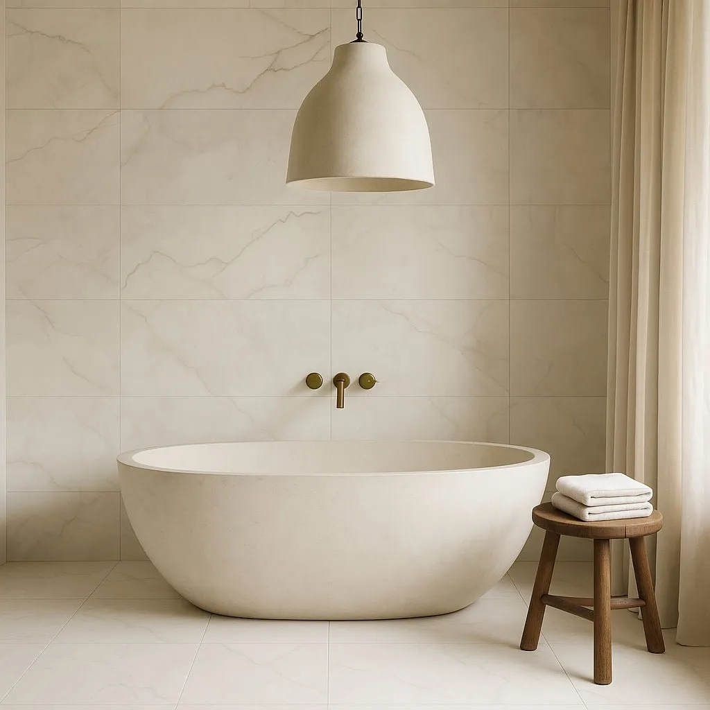 Montalcino Hera Linen Matte Porcelain Tile - 15 x 30, Stone Look, Durable and Waterproof, photo 3 of 4
