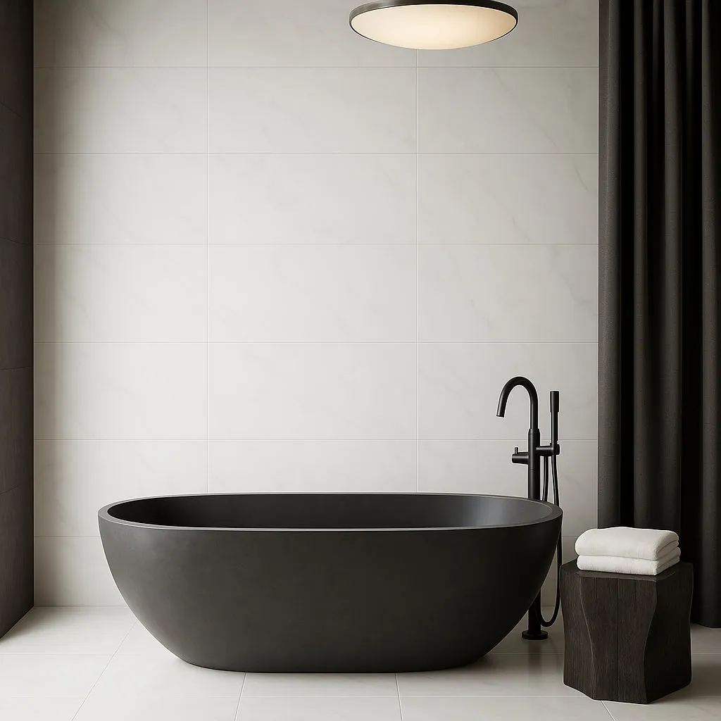Adessi Everest White Polished Porcelain Tile 12 x 24, photo 2 of 4