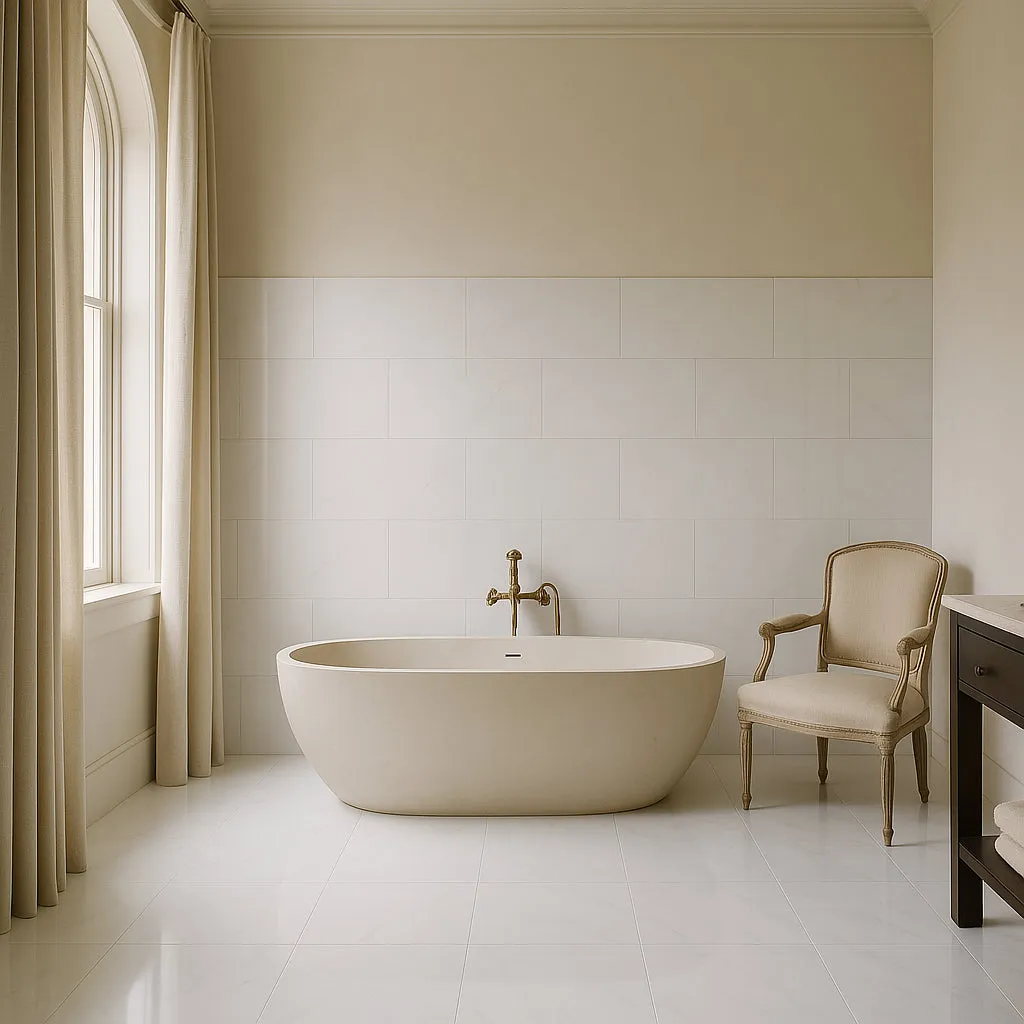 Adessi Everest White Polished Porcelain Tile 12 x 24, photo 4 of 4