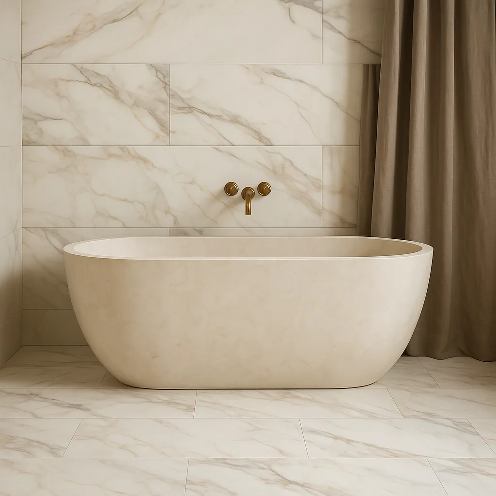 Pianetto Alaria Polished Porcelain Tile - 15 x 30, Marble Look, photo 3 of 4