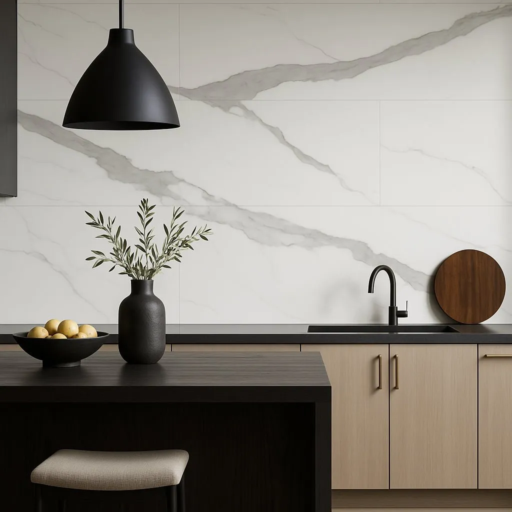 San Giorgio Brindisi Bianco Polished Porcelain Tile 24 x 48, photo 2 of 4
