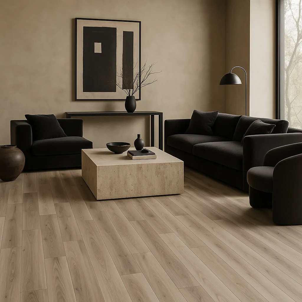 CALI Aqua Tough Plus Railway Gray 20-mil Waterproof Vinyl Plank Flooring - 23.9 sq ft Carton, photo 3 of 6