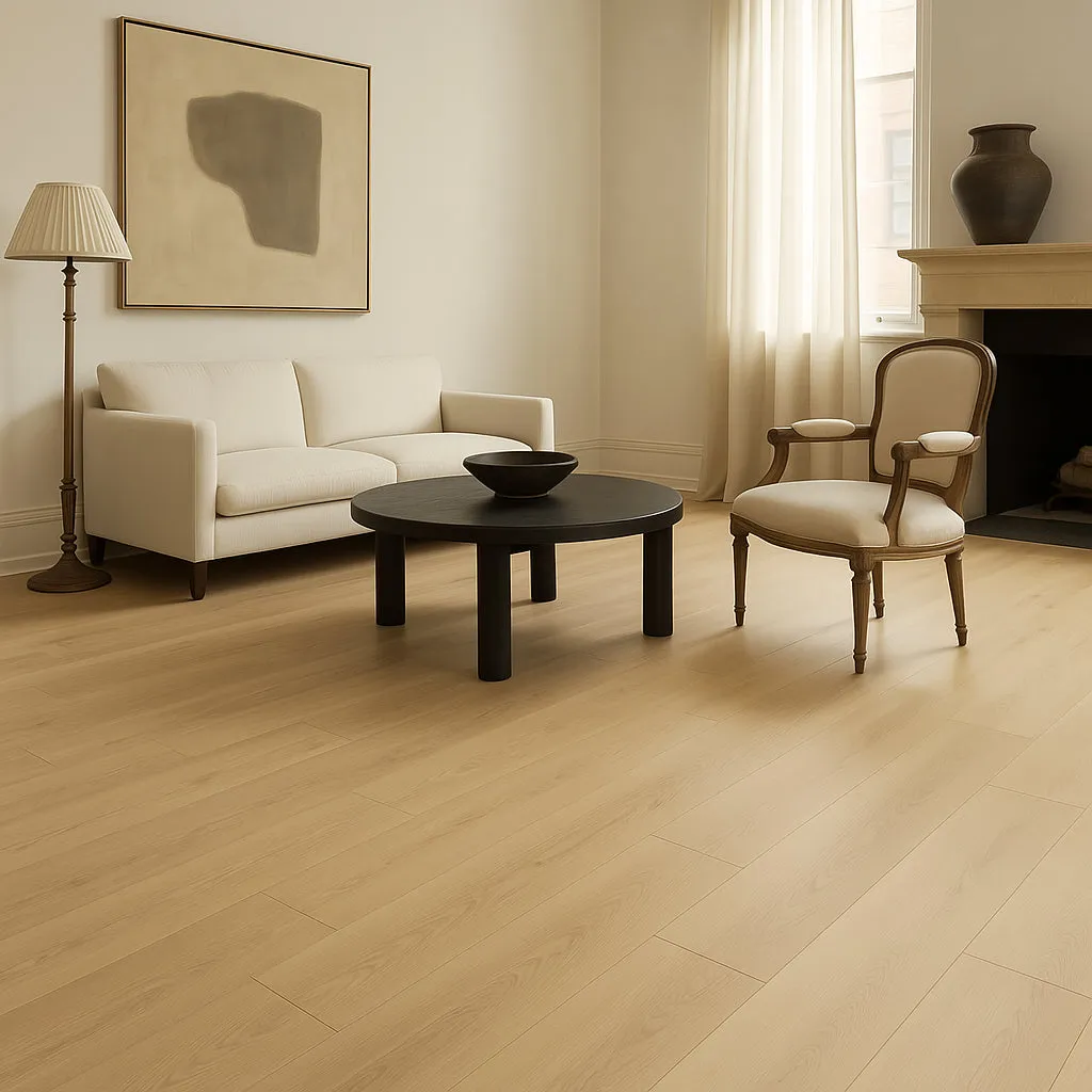 CALI Aqua Tough Caspar Cream 20-mil Waterproof Vinyl Plank Flooring - 23.77 sq ft Carton, photo 4 of 6