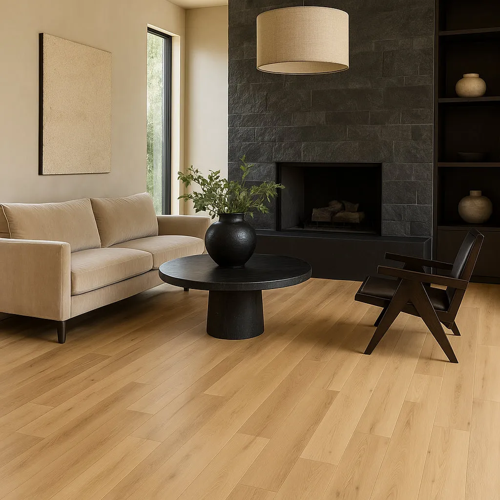 CALI Morro Beige Luxury Vinyl Plank Flooring - 20-mil Wear Layer, Waterproof, 26.62 sq ft Carton, photo 3 of 6