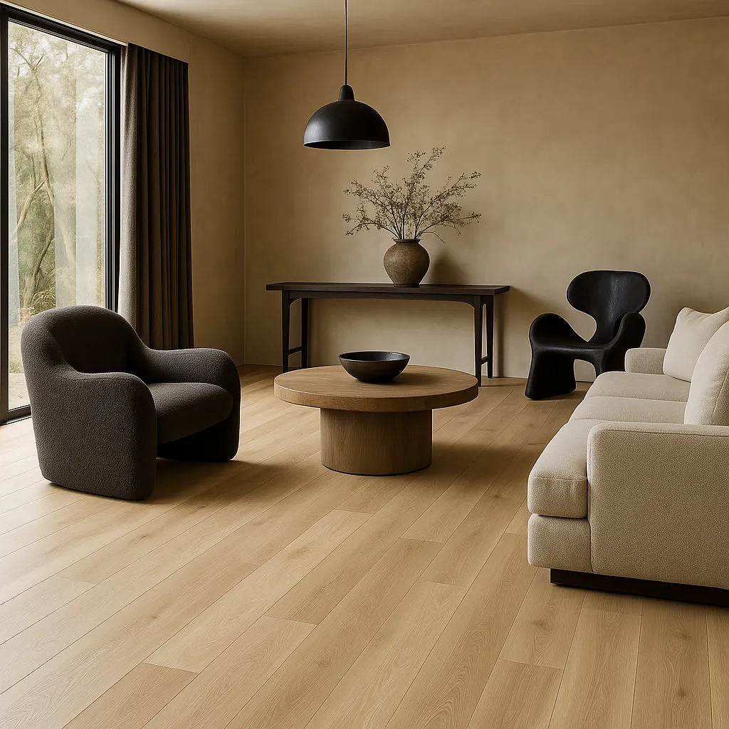 CALI Laguna Sandstone Wash Vinyl Plank Flooring - 20-mil Wear Layer, Waterproof, 18.15 sq ft Carton, photo 3 of 6