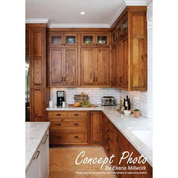Ekena Millwork 4-7/8 in. x 94-1/2 in. x 4-3/4 in. Unfinished Wood Alder Andrea Rope Carved Crown Moulding, photo 7 of 9