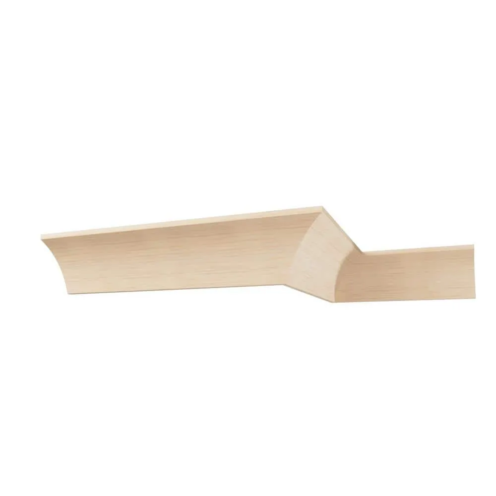 Ekena Millwork WM291 0.75 in. D x 5.25 in. W x 96 in. L Wood Alder Crown Moulding, photo 10 of 13