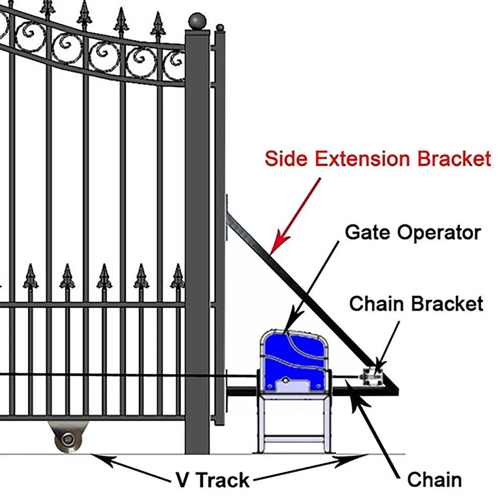 ALEKO AC2000 Accessories Kit Sliding Gate Opener For Sliding Gates Up to 60 ft. Long and 2200 lbs., photo 4 of 11