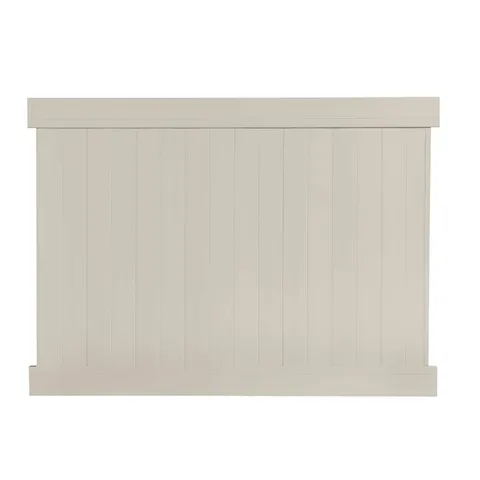 Fairfax Almond Vinyl Privacy Fence Panel