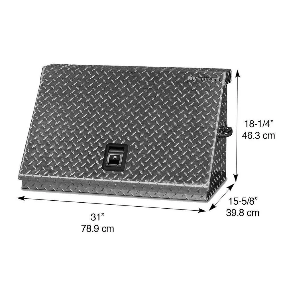 Montezuma 31 in. W x 16 in. D Portable Triangle Top Tool Chest for Sockets, Wrenches and Screwdrivers in Aluminum, photo 10 of 14