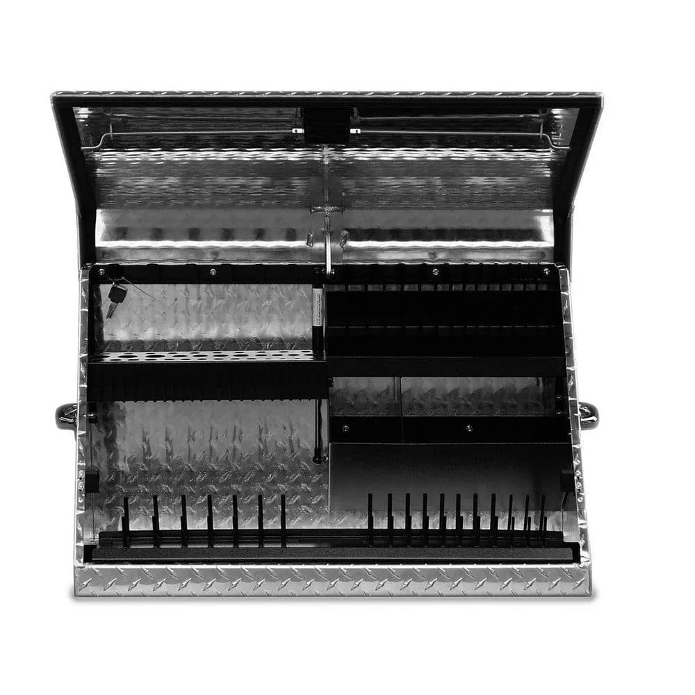 Montezuma 31 in. W x 16 in. D Portable Triangle Top Tool Chest for Sockets, Wrenches and Screwdrivers in Aluminum, photo 11 of 14