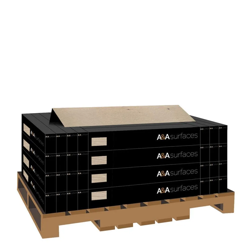 A&A Surfaces Woodridge Amadeus Oak 0.28 in. x 6.5 in. Waterproof Wire Brushed Engineered Hardwood Flooring (1040.16 sq. ft./pallet), photo 5 of 9