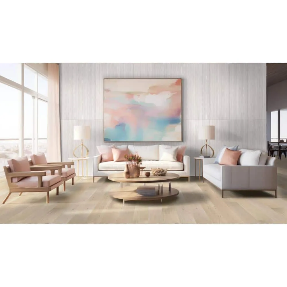 A&A Surfaces Woodridge Amadeus Oak 0.28 in. x 6.5 in. Waterproof Wire Brushed Engineered Hardwood Flooring (21.67 sq. ft./case), photo 3 of 8