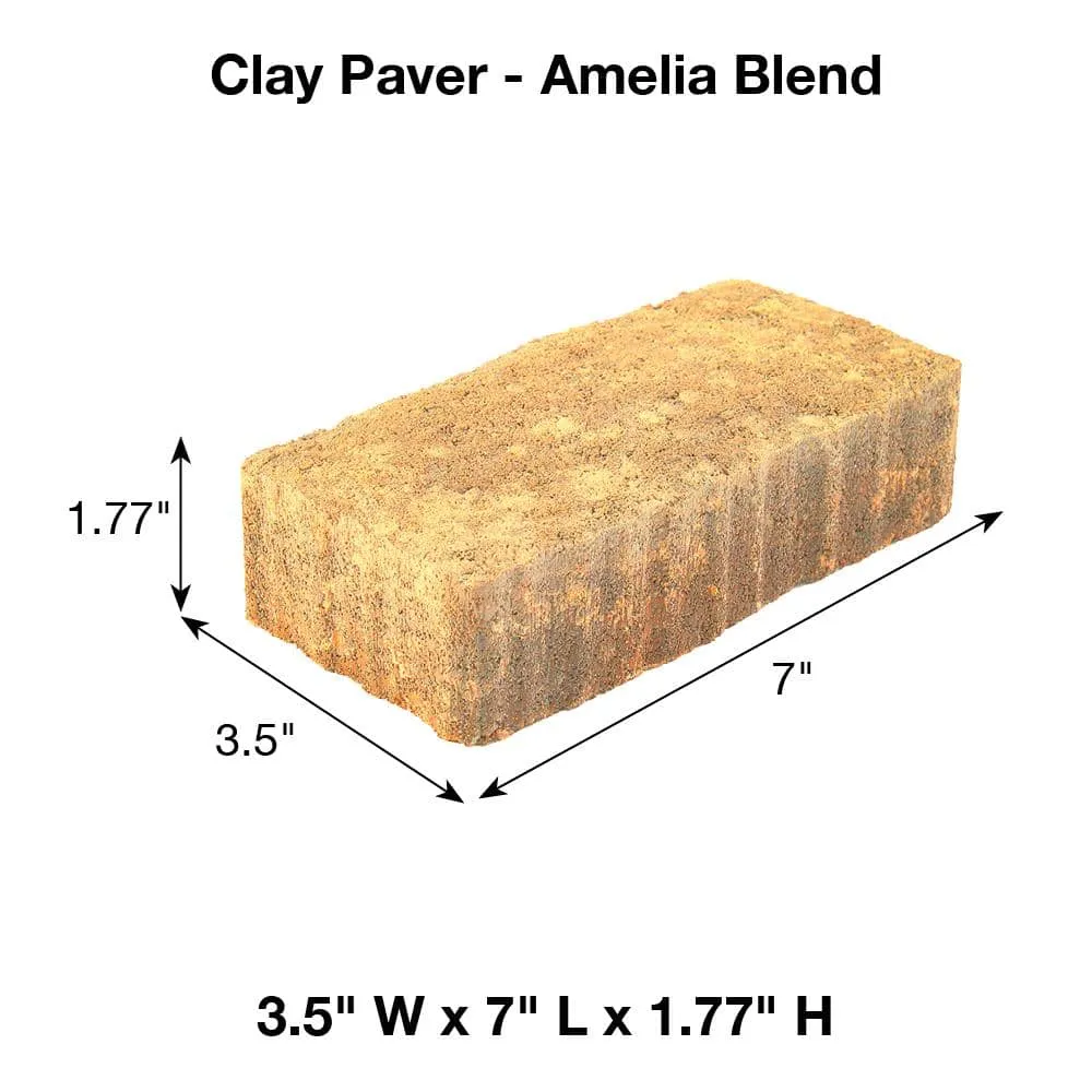 Pavestone Clayton 7 in. L x 3.5 in. W x 1.77 in. H Amelia Blend Concrete Paver (840-Pieces/143 sq. ft./Pallet), photo 5 of 5