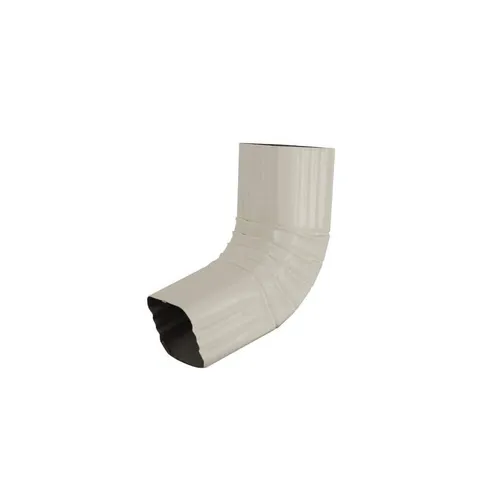 2 × 3 in Bone Linen Aluminum Downspout A-Style Elbow