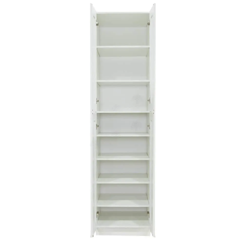 LIFEART CABINETRY Anchester White Plywood Shaker Stock Assembled Tall Pantry Kitchen Cabinet (24 in. W x 96 in. H x 24 in. D), photo 2 of 7