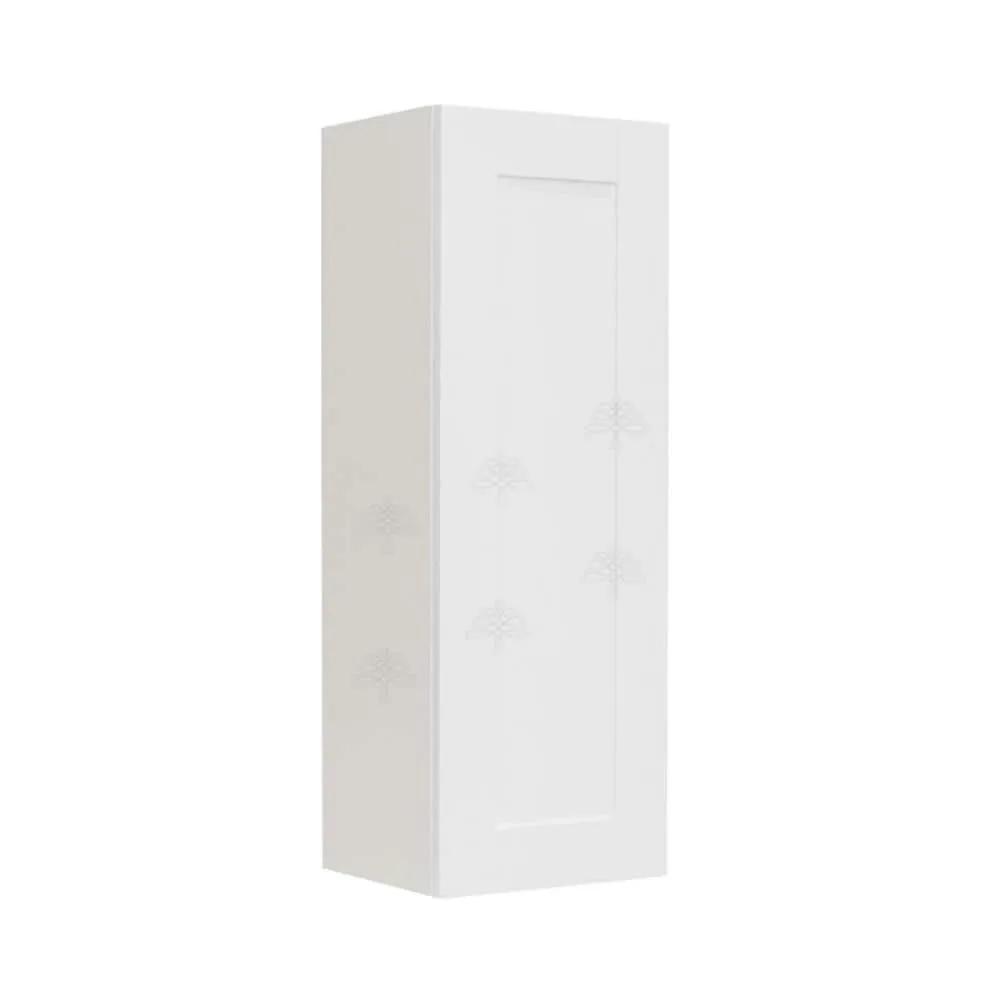 LIFEART CABINETRY Anchester Assembled 15x42x12 in. 1 Door Wall Cabinet with 3 Shelves in Classic White, photo 3 of 6