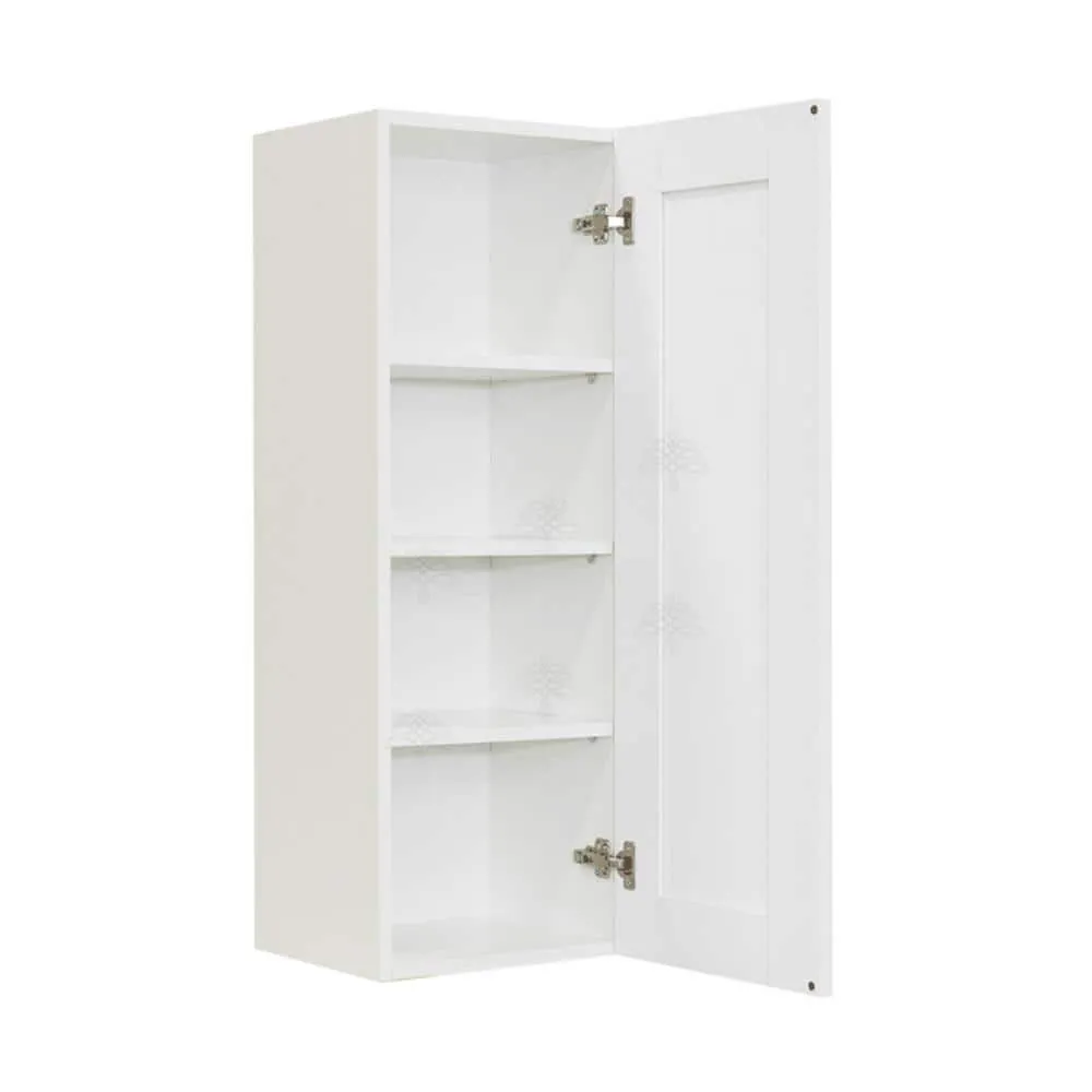 LIFEART CABINETRY Anchester Assembled 21x42x12 in. 1 Door Wall Cabinet with 3 Shelves in Classic White, photo 2 of 6