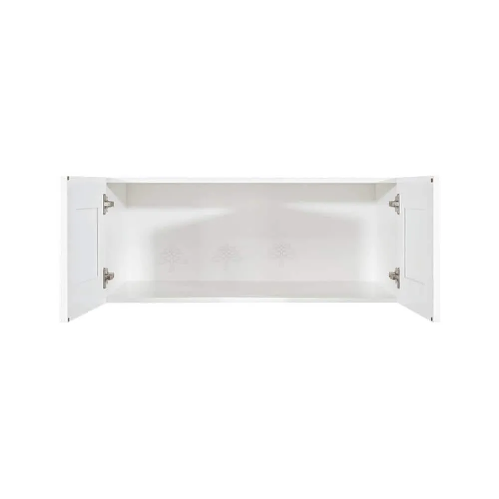 LIFEART CABINETRY Anchester Assembled 36 in. x 18 in. x 24 in. Wall Cabinet with 2-Doors no Shelf in White, photo 3 of 10
