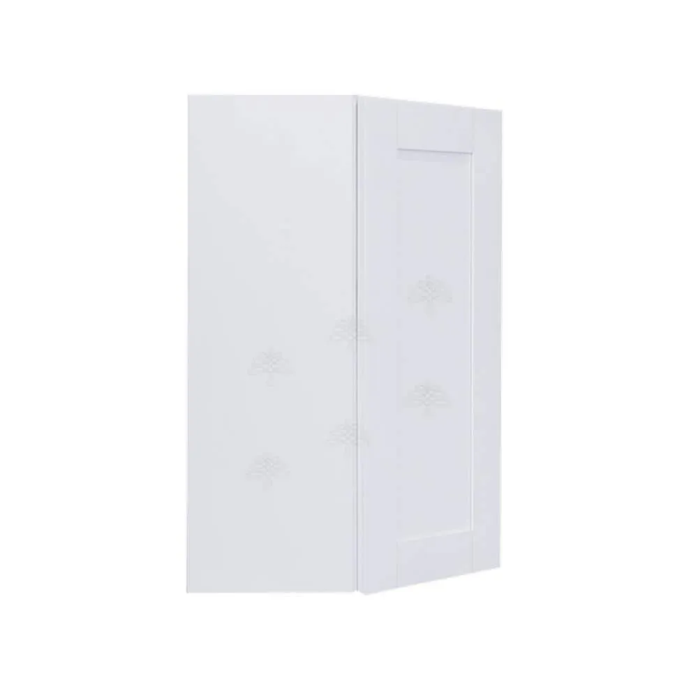 LIFEART CABINETRY Anchester White Plywood Shaker Stock Assembled Wall Corner Kitchen Cabinet (24 in. W x 30 in. H x 12 in. D), photo 3 of 7