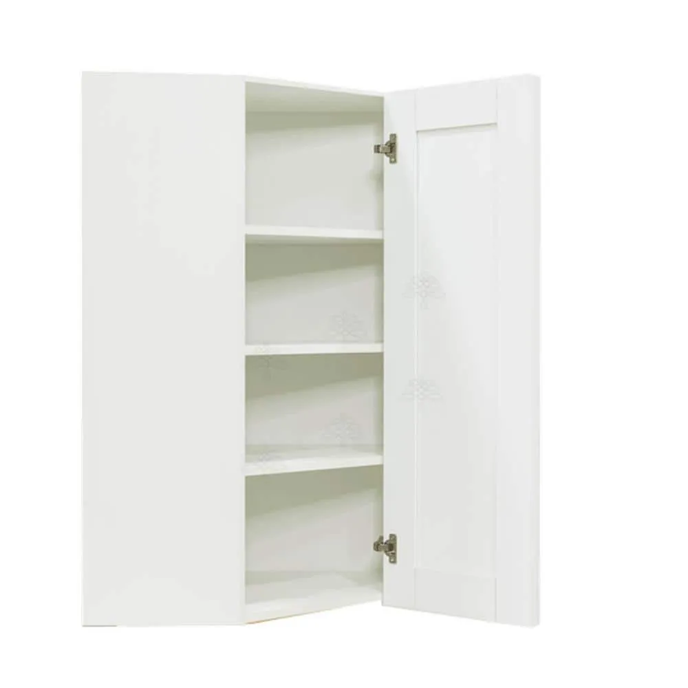 LIFEART CABINETRY Anchester White Plywood Shaker Stock Assembled Wall Corner Kitchen Cabinet (24 in. W x 42 in. H x 12 in. D), photo 2 of 7