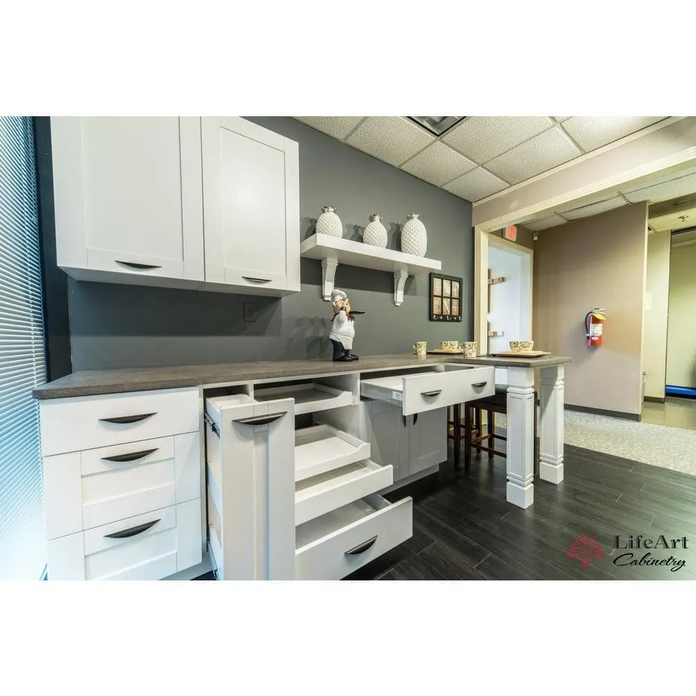 LIFEART CABINETRY Anchester Assembled 15 in. x 36 in. x 12 in. Wall Mullion Door Cabinet with 1-Door 2-Shelves in White, photo 9 of 11