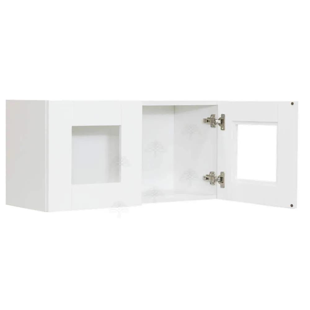 LIFEART CABINETRY Anchester Assembled 24 in. x 18 in. x 12 in. Wall Mullion Door Cabinet with 2-Doors in White, photo 3 of 10