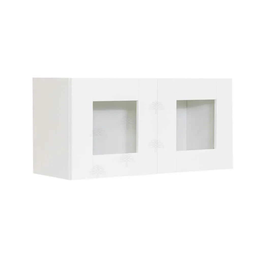 LIFEART CABINETRY Anchester Assembled 24 in. x 18 in. x 12 in. Wall Mullion Door Cabinet with 2-Doors in White, photo 2 of 10