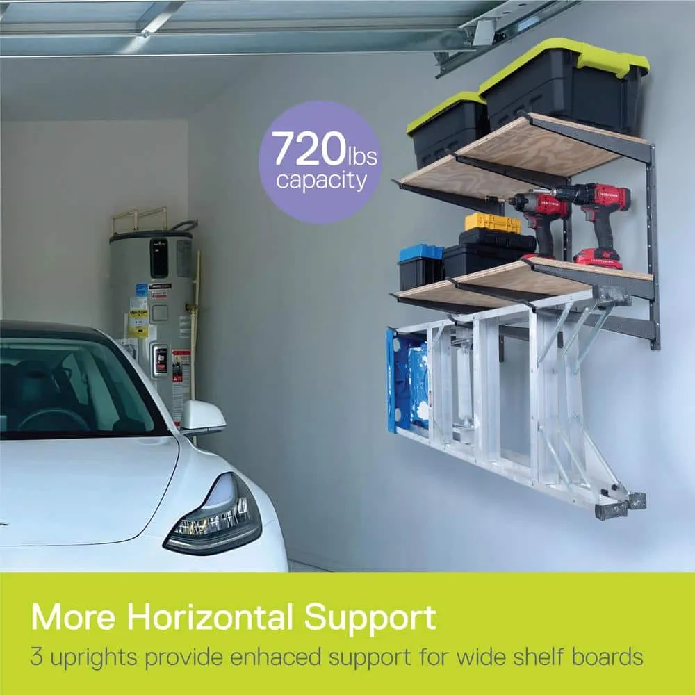 Angel Sar 3-Tier Heavy Duty Lumber Storage Rack with Fully Adjustable Arms, Holds Up to 720 lbs., photo 5 of 5