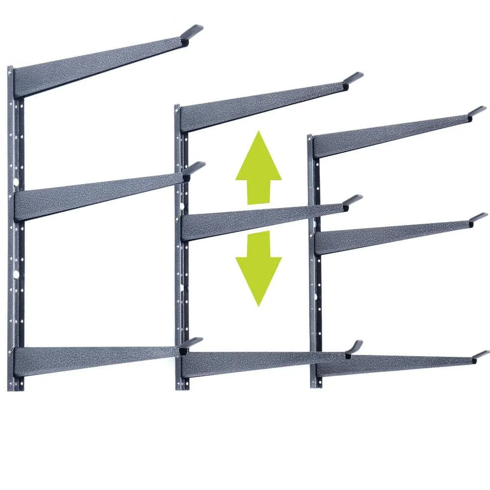Angel Sar 3-Tier Heavy Duty Lumber Storage Rack with Fully Adjustable Arms, Holds Up to 720 lbs., photo 3 of 5