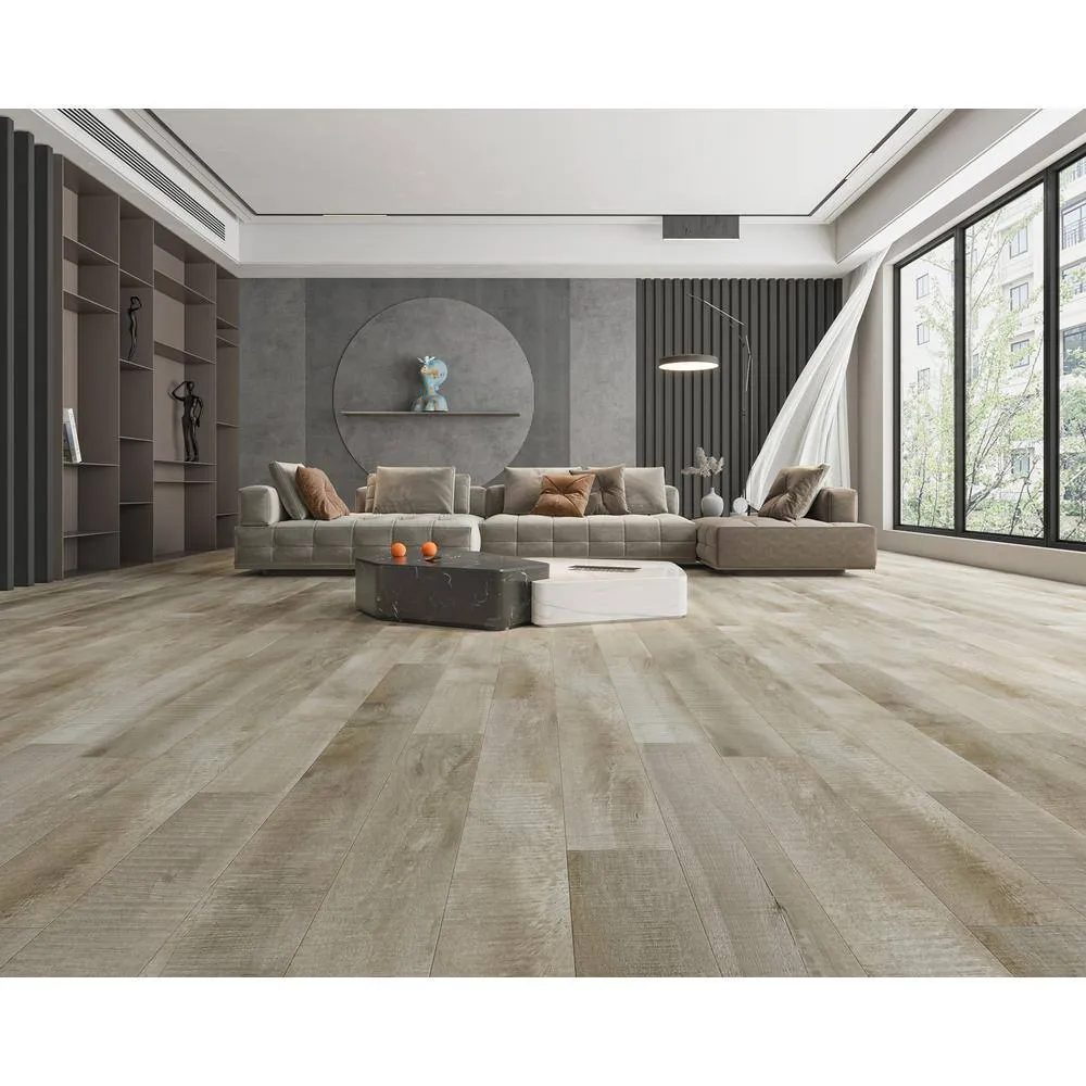Montserrat Summa Antique Pearl 14 mm T x 7.75 in. W HDF Waterproof AC5 Click Lock Laminate Wood Flooring (23.09 sq. ft./case), photo 9 of 9