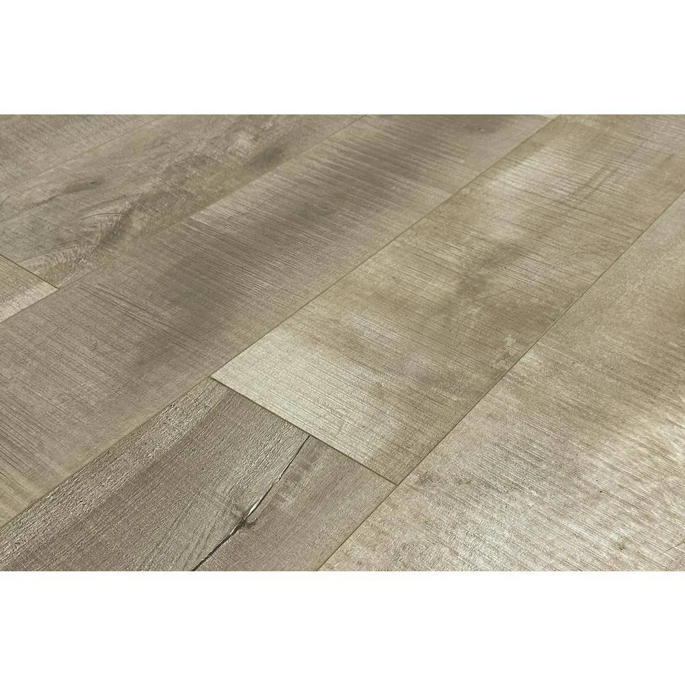 Montserrat Summa Antique Pearl 14 mm T x 7.75 in. W HDF Waterproof AC5 Click Lock Laminate Wood Flooring (23.09 sq. ft./case), photo 6 of 9