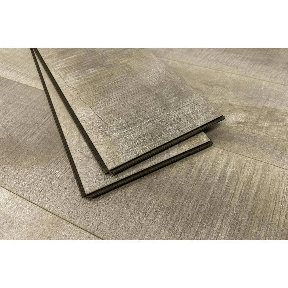 Montserrat Summa Antique Pearl 14 mm T x 7.75 in. W HDF Waterproof AC5 Click Lock Laminate Wood Flooring (23.09 sq. ft./case), photo 7 of 9