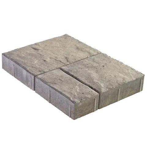 Panorama Demi 3-pc 7.75 × 7.75 × 2.25 in Antique Pewter Concrete Paver