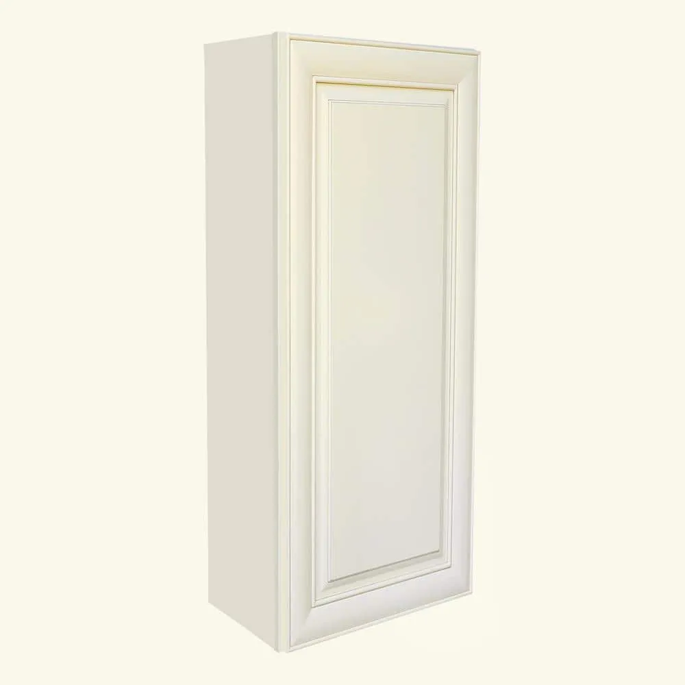 Plywell Ready to Assemble 21x30x12 in. High Single Door Wall Cabinet in Antique White, photo 2 of 4