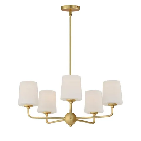 Bristol 5-Light Satin Brass Chandelier
