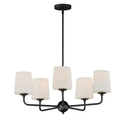 Bristol 5-Light Black Chandelier