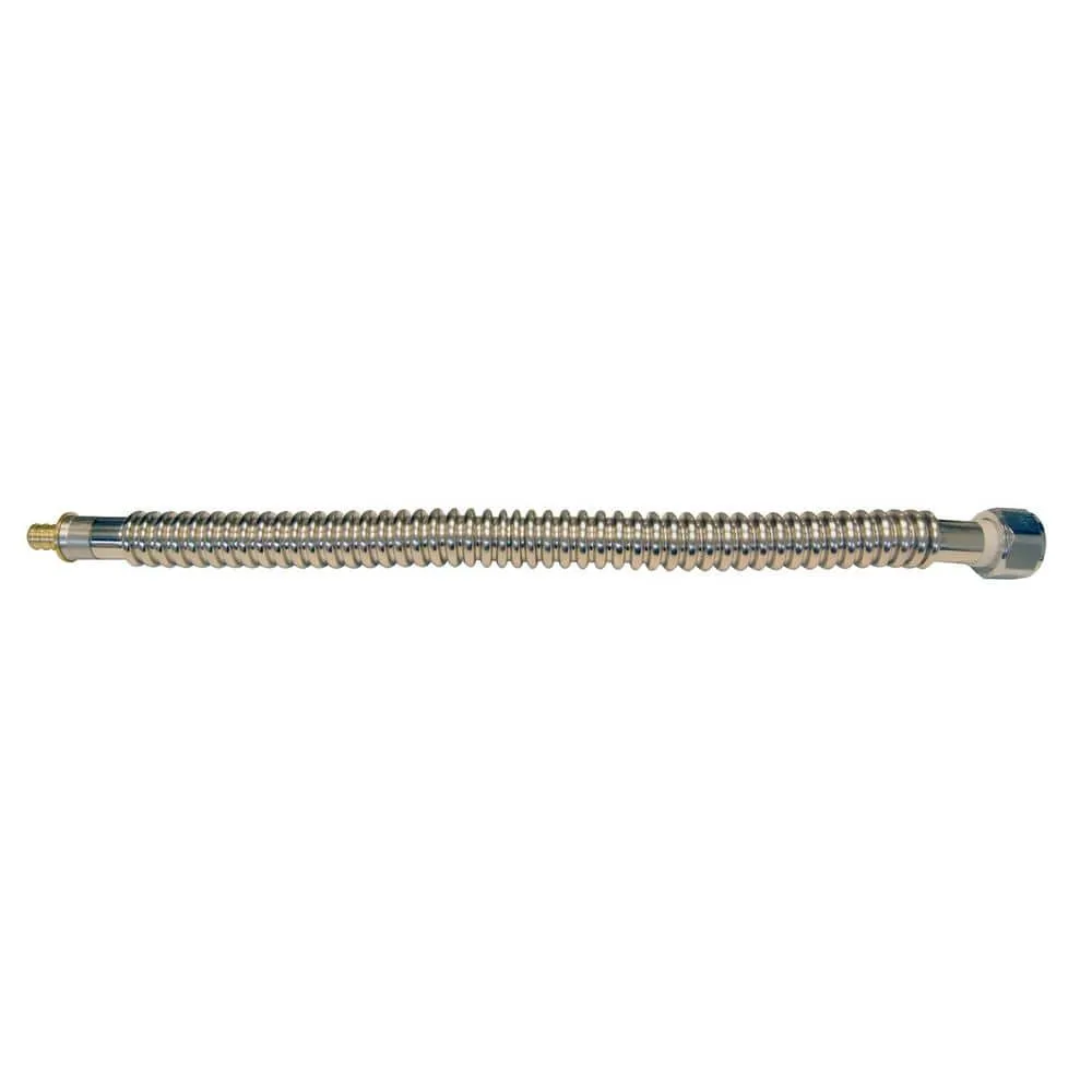 Apollo 1/2 in. Stainless Steel PEX Barb x 3/4 in. Female Pipe Thread x 18 in. Water Heater Connector, photo 10 of 17