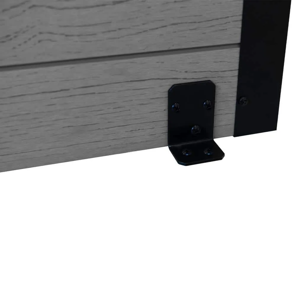 Enclo Privacy Screens Florence 6 ft. x 4 ft. Ash Vinyl Privacy Screen and Planter Box Kit, photo 4 of 9