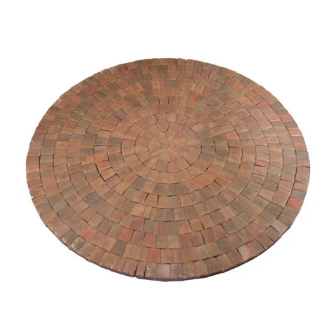 9 ft × 9 in Autumn Blend Dutch Cobble Concrete Paver Circle Kit